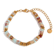 Fashion Jewelry Jewelry Sets Gemstone Necklace Set Beaded Gold Plated Stainless Steel Gift for Women