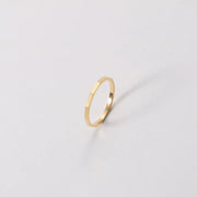 High End 18K Gold Plated Tungsten Stainless Steel Tangent Plane Dainty Rings for Women Finger Ring Non Tarnish