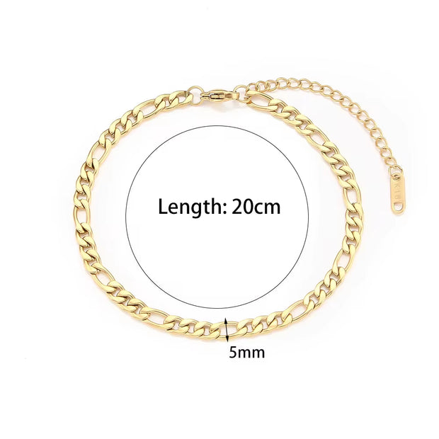 Tarnish Free 18K Gold PVD Plated Jewelry Stainless Steel Herryingbone Chain Necklace