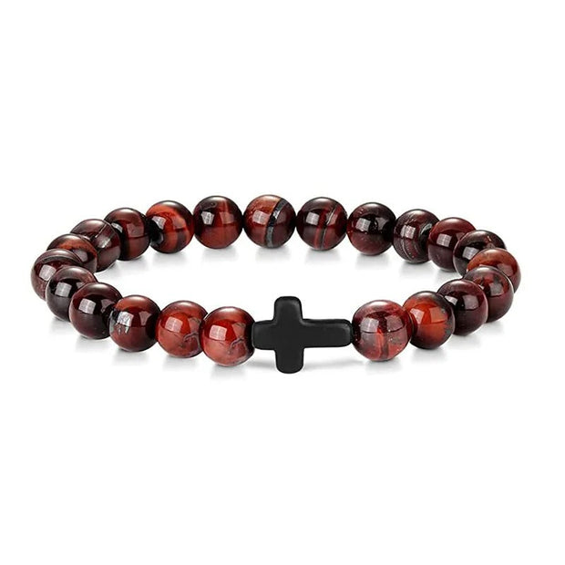 Crossed Stone Bracelet