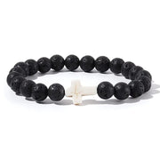 Crossed Stone Bracelet