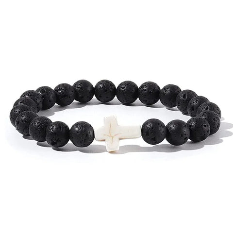 Crossed Stone Bracelet