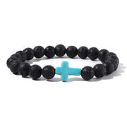 Crossed Stone Bracelet