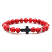 Crossed Stone Bracelet
