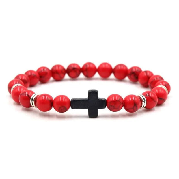 Crossed Stone Bracelet