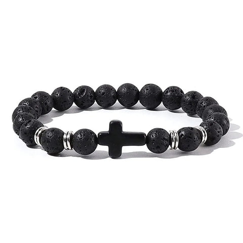 Crossed Stone Bracelet