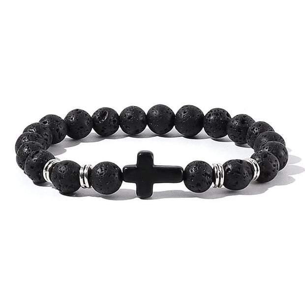 Crossed Stone Bracelet